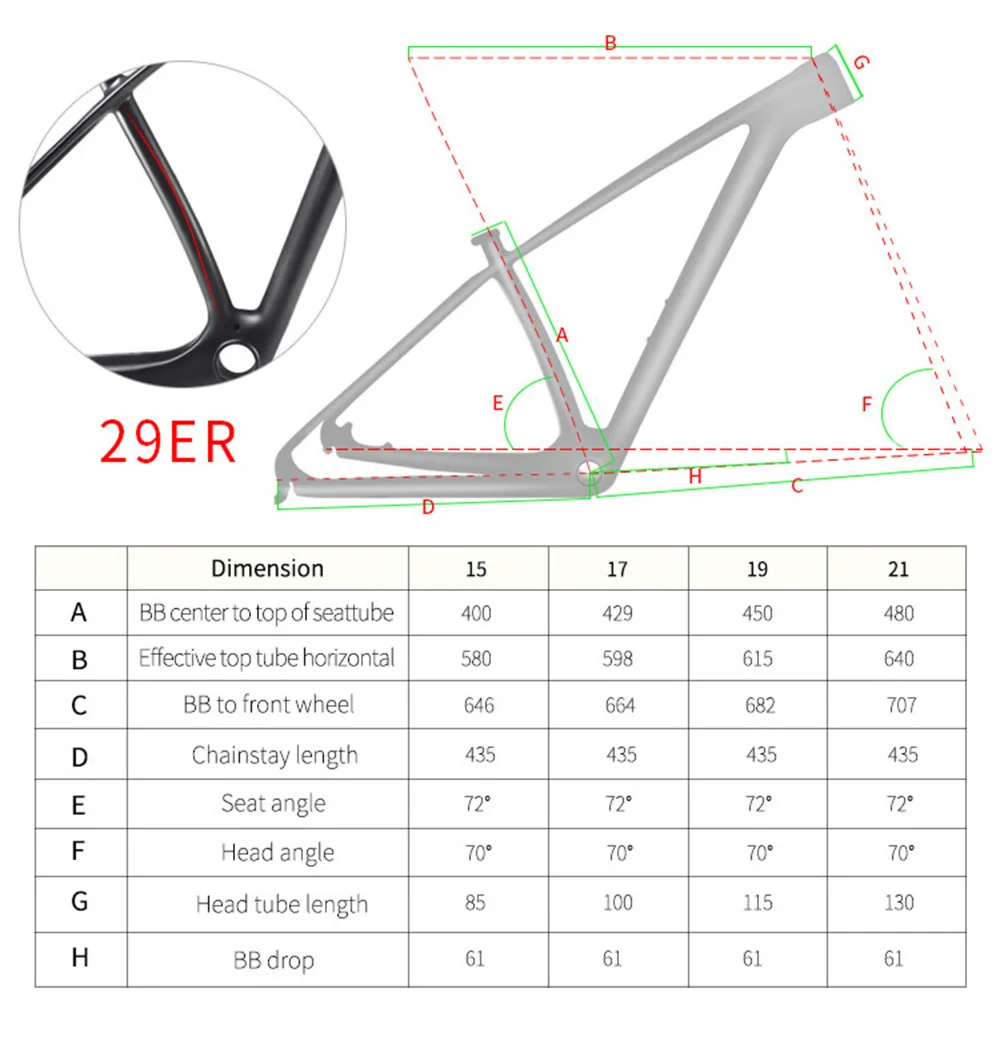 Flash Deal carbon frame 27.5/29er mtb carbon bike frame mountain bicycle frameset cycling bike  carbono frames pf30 can customzied 5