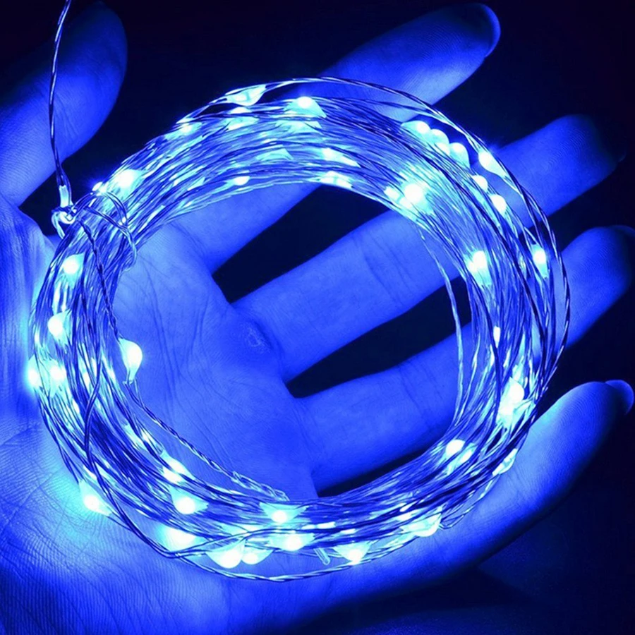 1M/2M/3M/5M Copper Wire LED String lights Holiday lighting For Fairy Christmas Tree Garland New Year Wedding Party Decoration 1M/2M/3M/5M Copper Wire LED String lights Holiday lighting For Fairy Christmas Tree Garland New Year Wedding Party Decoration