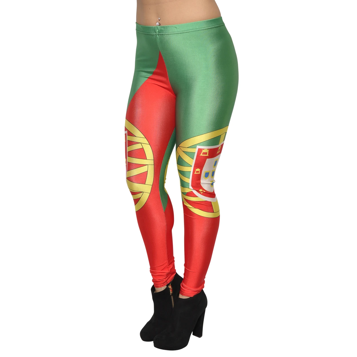 Women's Portugal Flag FIFA Cup Leggings Medium