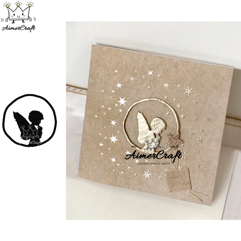 

Praying Angel Metal Cutting Dies Scrapbooking Stencil For DIY Paper Card Decorative Embossing Die Cut Craft Dies New 2019
