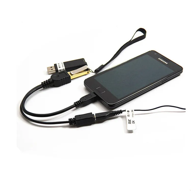 Микро USB штекер к микро гнездо хост OTG Кабель адаптер Y разветвитель JYnEE power кабель