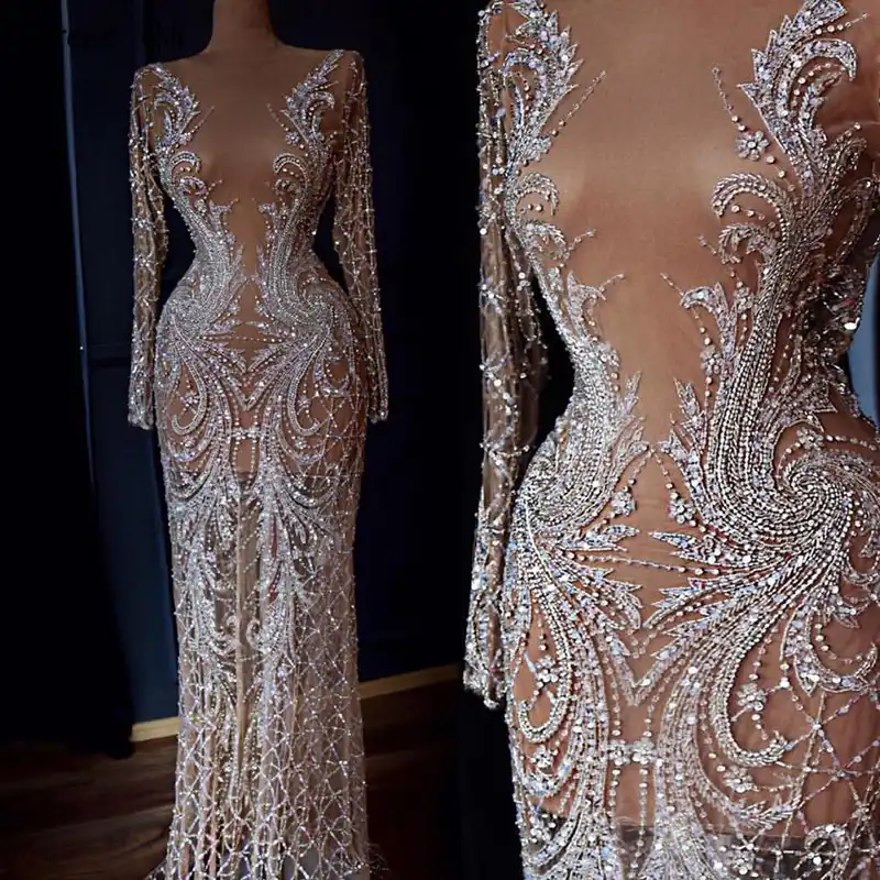 Designer Evening Dresses with Sleeves