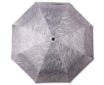 

Fashion Blackboard Graffiti Style Windproof Three Folding Umbrella Compact Rain Travel Super light Men Women Umbrellas