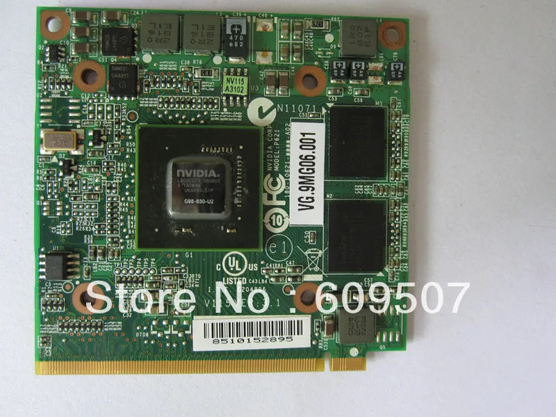 Лидер продаж! 9300M GS карта NVIDIA VG.9MG0Y.001 G98 630 U2 256 Мб видео 9300m gs видеокарты для acer 4630 6930