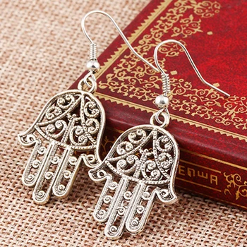 

Vintage Earrings Fatima's hand Earrings For Women Exquisite gift ER024