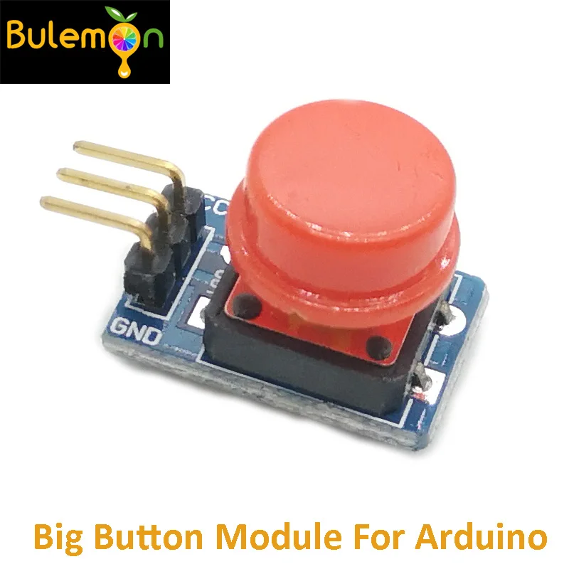 5 шт./лот модуль с большой кнопкой для Arduino кнопка вывода высокого уровня крышкой |