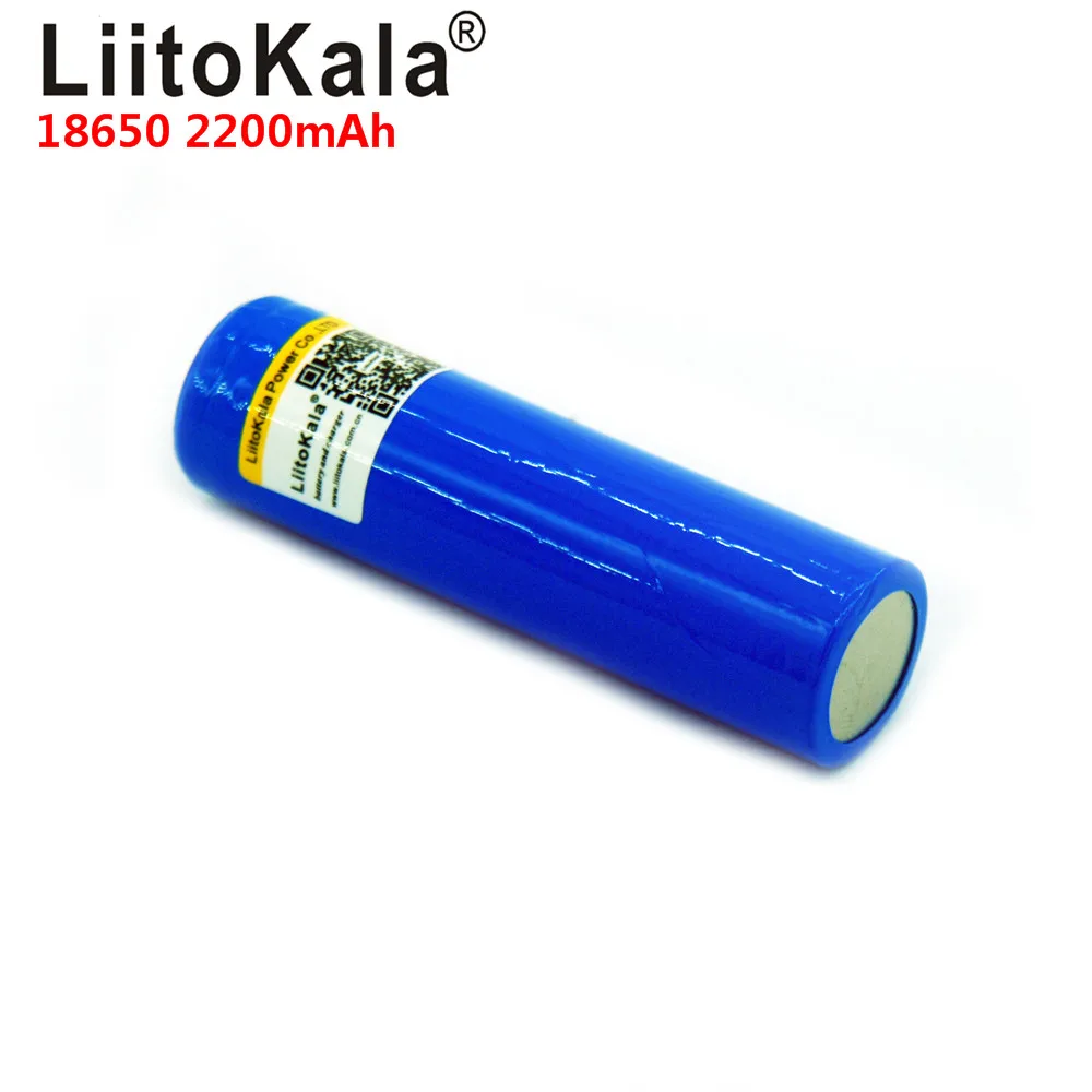 Перезаряжаемая литиевая батарея LiitoKala 18650 3 7 в мА батареи для вспышки