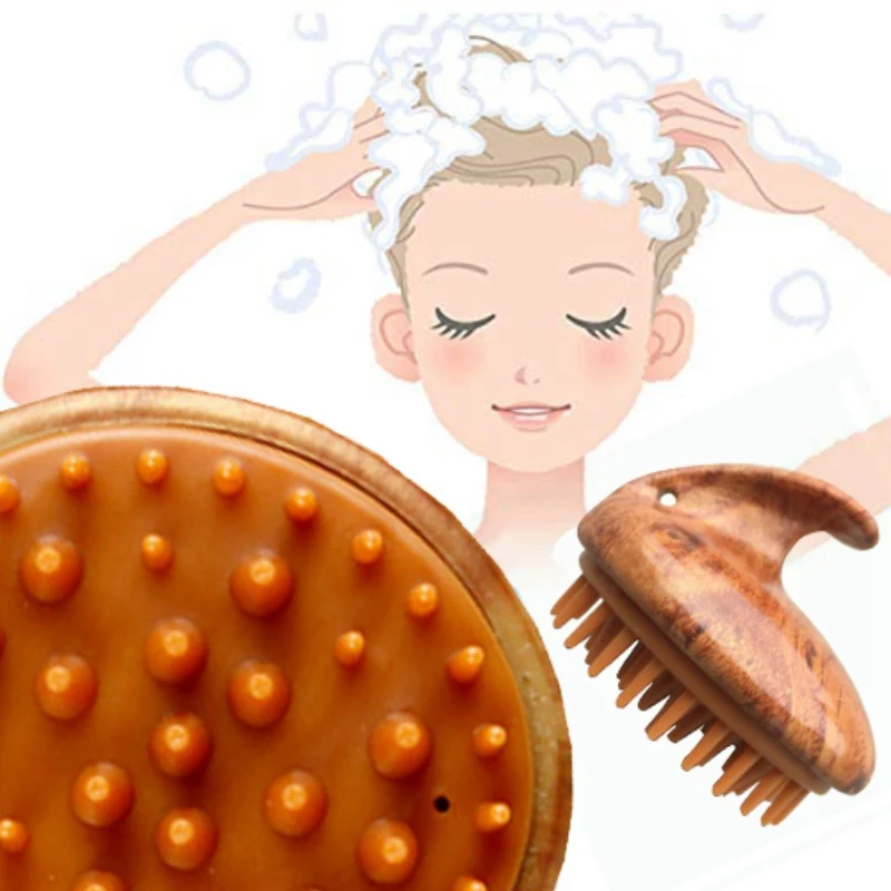 Профессиональный Шампунь Для Волос Кисть Силиконовая головы круглый гребень щетка для ванны душа реквизит мытье волос гребень набор