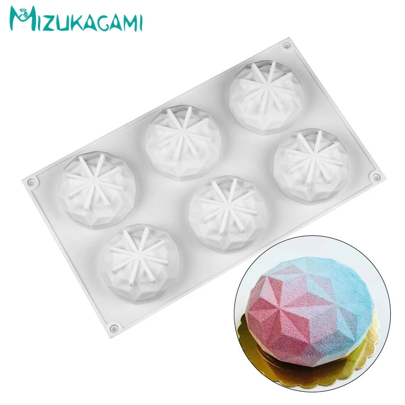 Diamond Cake Styling Chocolate Pudding Silicone Mold Fondant Decorating Tools DIY Kitchen Baking DJ-01647 | Дом и сад