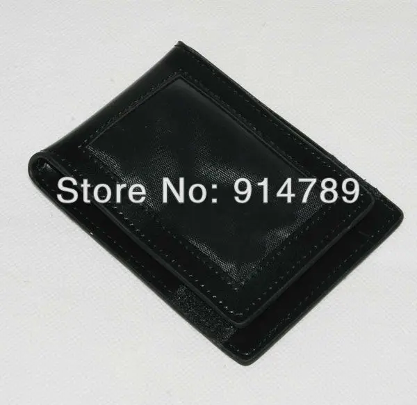 Tactical Military Neck Badge Id Credit Card Pen Holder Leather