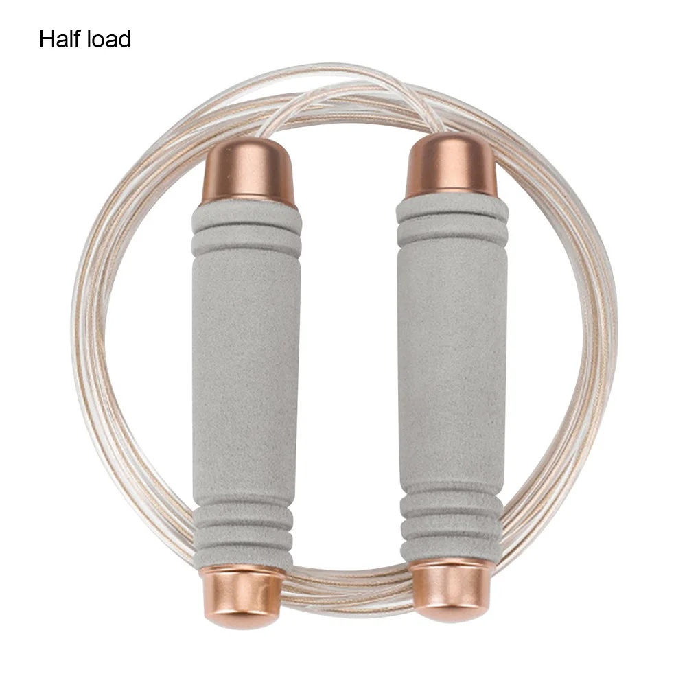 Jump Rope Skipping Steel Wire Foam Handle Adjustable Durable For Training Fitness Student&T8 - Цвет: Half load