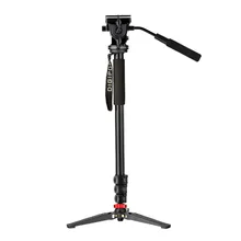 DIGIPOD Aluminum Fluid Video Head 69inch Monopod with Folding Three Feet Support Stand MP 274VH