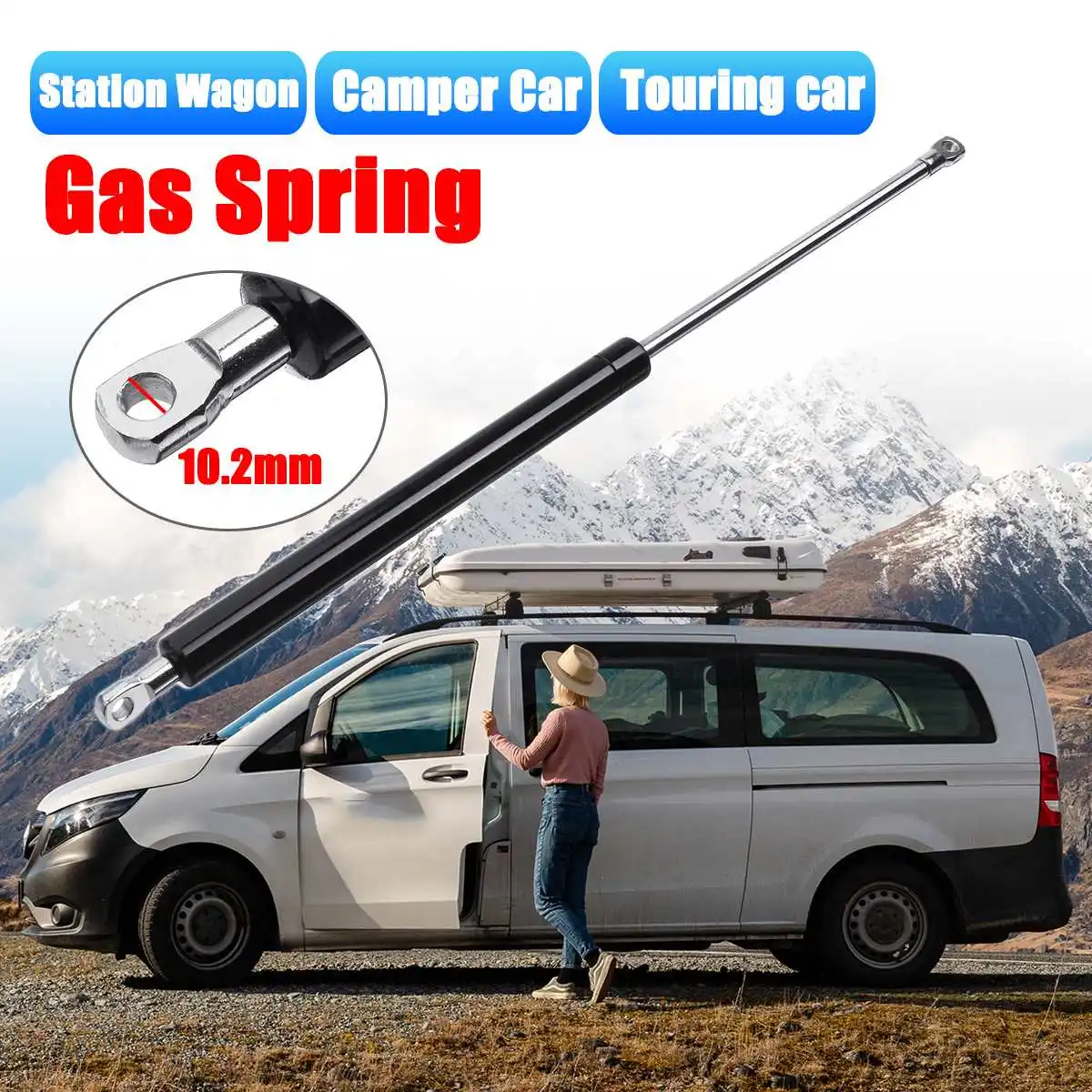 cheap 1PCS Rear Tailgate Gas Struts Supports Direct Fit Replacement Convenient Fits For Ottoman Bed 1000N 54cm