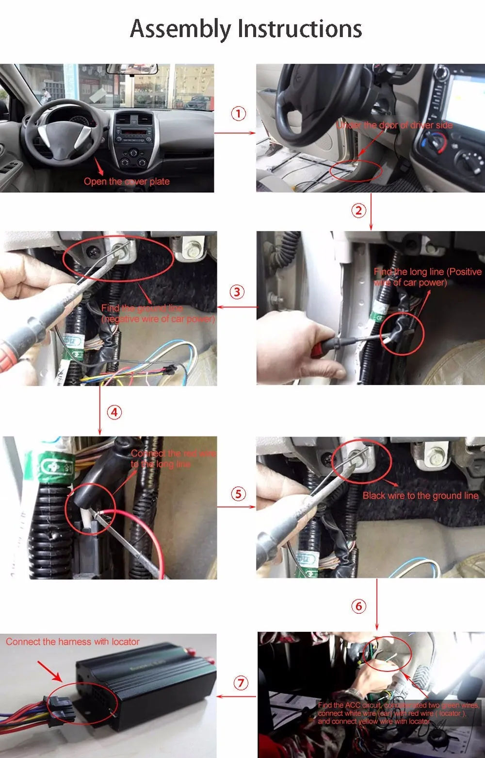 GSM/GPRS/gps Авто Автомобиль TK103B Автомобильный gps трекер отслеживающее устройство с дистанционным управлением Противоугонная Автомобильная сигнализация