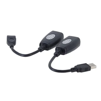 

USB Keyboard Mouse Over RJ45 CAT5E CAT6 Cable Extension Extender Cable Adapter