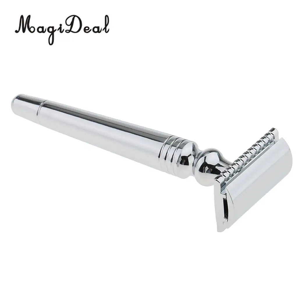 MagiDeal Removable Men Classic Shaving Tool Set Razor+Brush+Stand Weighted Base+Bowl salon shaving tools