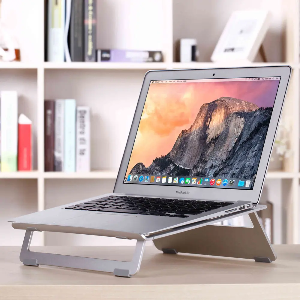 แบบพกพาขาตั้งแล็ปท็อปอลูมิเนียม Lapdesks เย็นแท็บเล็ตแท่นวางสำหรับ
