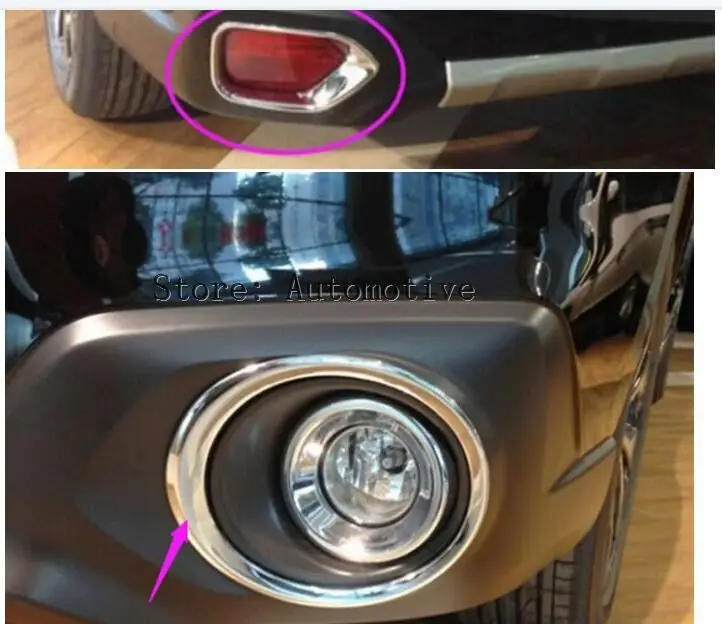 Front Head & Rear Tail fog light lamp cover trim for