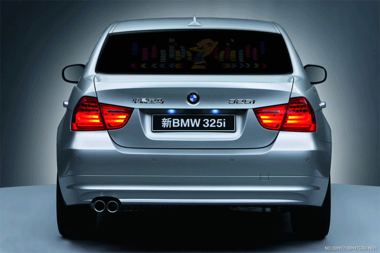 Автомобильный Стайлинг неоновый светильник Автомобильный светодиодный музыкальный ритм наклейка для BMW e46 e90 e39 f30 f10 e36 e60 x5 e53 f20 e34 Аксессуары 90*25 см