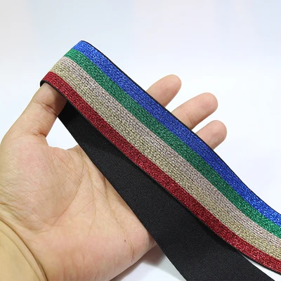 3M Multicolor stricken elastische Band Nähen Trim Taille Band Kleid Zubehör