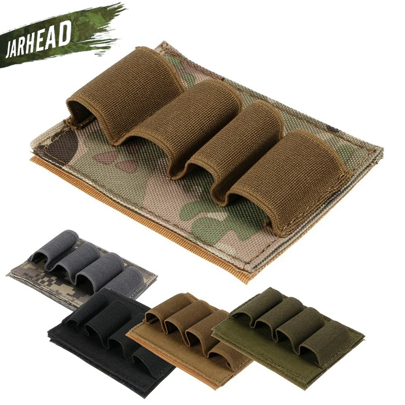 Тактические Buttstock Molle военный Высококачественный нейлон 4 ружья оболочки патроны