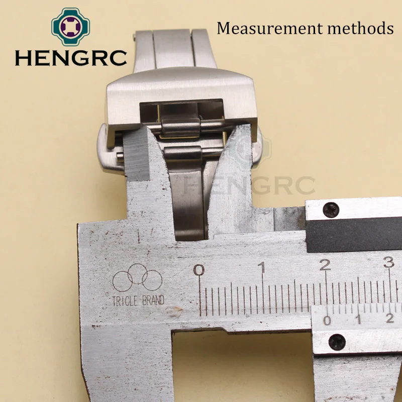 20mm 22mm Watch Band Buckle Mens Silver Gold Black Brushed Solid Stainless Steel Watchbands Deployment Clasp Strap Accessories