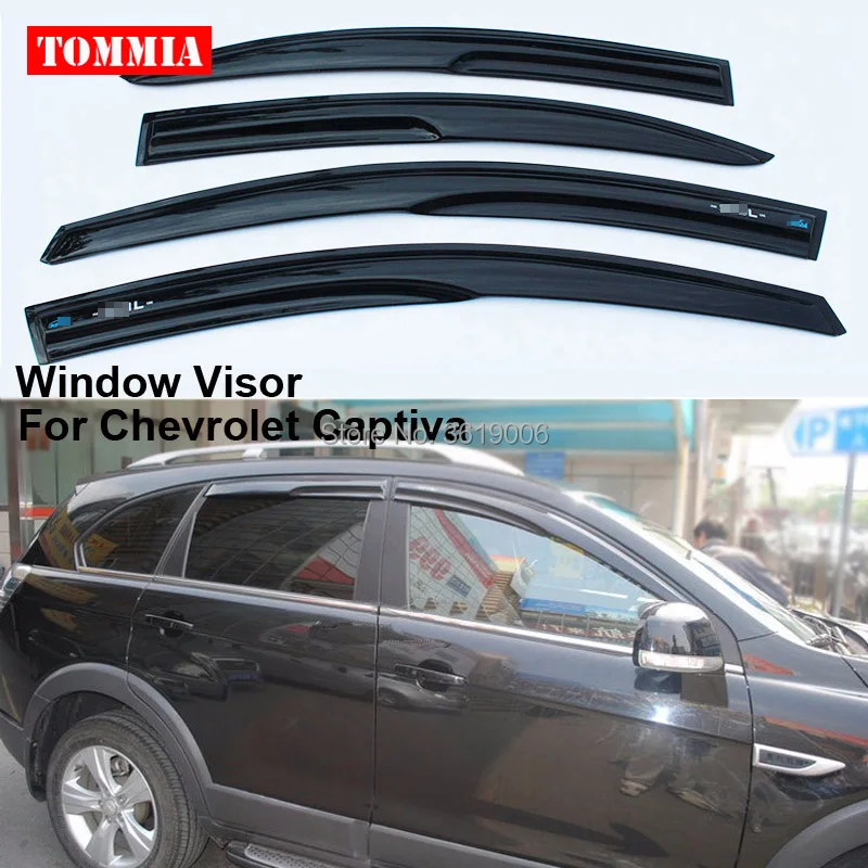 tommia Fit For Chevrolet Captiva 12-17 4pcs Window Visor Shade Vent Wind Rain Deflector Guards Cover tommia Fit For Chevrolet Captiva 12-17 4pcs Window Visor Shade Vent Wind Rain Deflector Guards Cover