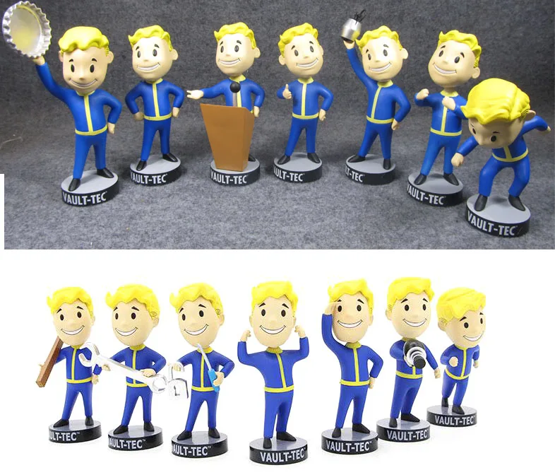 13cm 14pcs/lot Vault Boy Vault Figure Pvc Action Figure Games Character