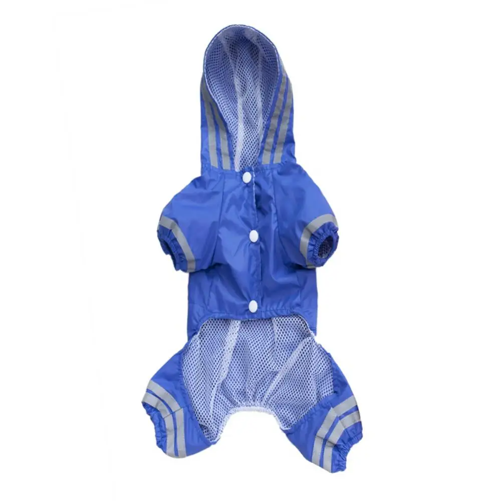 Весенне-летний дождевик для собак, куртка с 4 кнопками, водонепроницаемая куртка для собак, одежда - Цвет: L