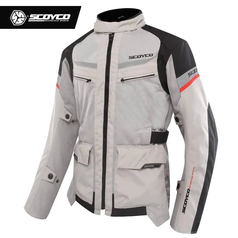 Новинка лета 2018 Мужская мотоциклетная куртка SCOYCO JK60 дышащие мотоциклетные