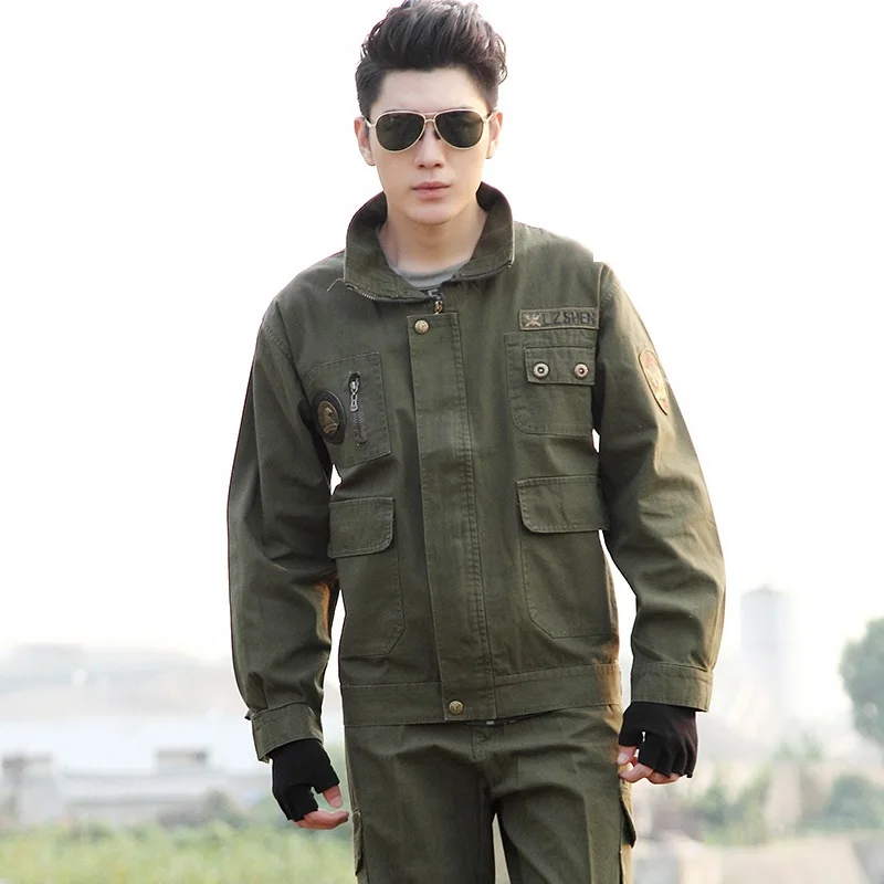 (1 set Top&Pant) New outdoor camouflage suit uniform army fatigues