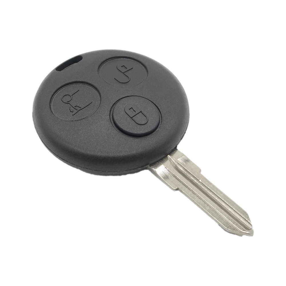 

WhatsKey 3 Buttons Replacement Car Remote Key Shell For Mercedes Benz Smart Fortwo 450 Forfour Roadster Case Uncut Blank Blade