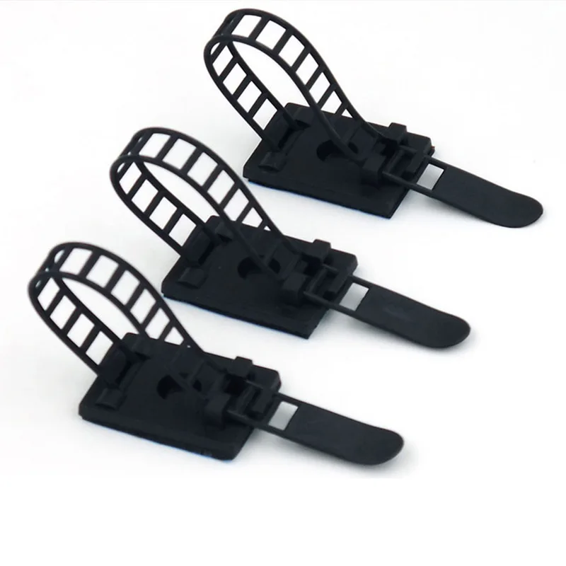 

Wire Holder Fastener Finishing Rack Storage Adjustable with Adhesive Cable Winder Hanging Wire Management Wall Clamp