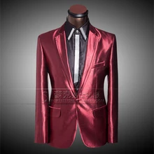 2017 new men’s wedding dress studio tuxedo dress and groom hosted emcee suit JACKET + PANT