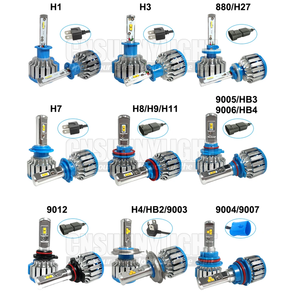 H4 9003 H13 9007/HB5 9004 Hi-Lo комплект автомобильных светодиодных фар 8000лм белый 6000K сменный автомобильный головной светильник, лампа, противотуманный светильник