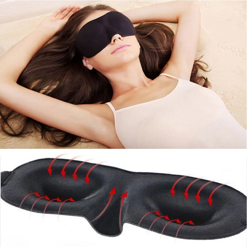 

1pcs 3D Sleep Mask Natural Sleeping Eye Mask Eyeshade Cover Shade Eye Patch Women Men Soft Portable Blindfold Travel Eyepatch