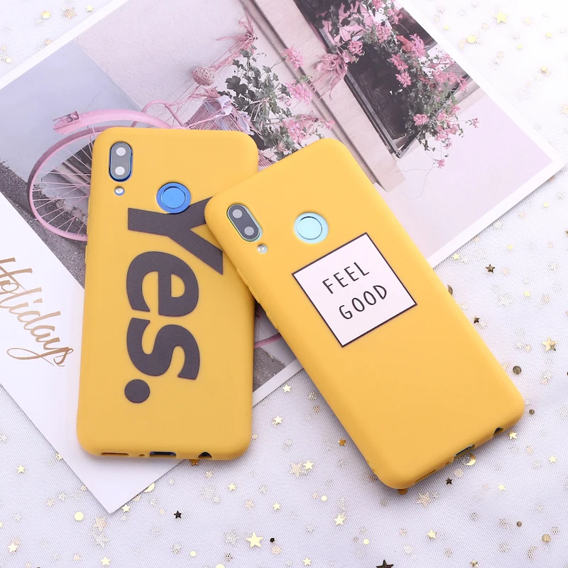 Для Huawei Honor Mate 10 20 Nova P20 P30 P40 P Smart Feel Good Vibes Girl YES Candy силиконовый чехол для телефона