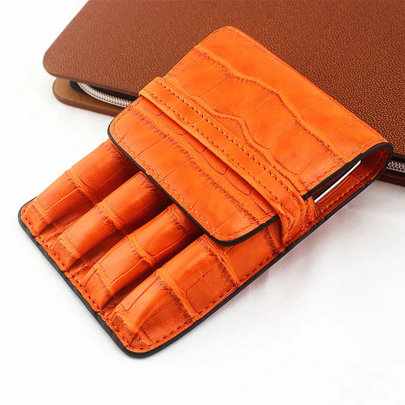 Étui à stylo Orange Portable coque dure porte stylo trousse de papeterie de bureau pochette de rangement de maquillage | AliExpress