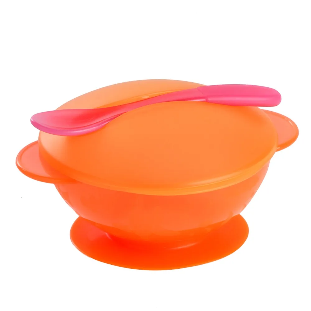 GL 1 Набор для кормления ребенка миска с ложкой крышка детское питание фруктовая кормушка миска противоскользящая Посуда столовая посуда миска Раннее Обучение милый