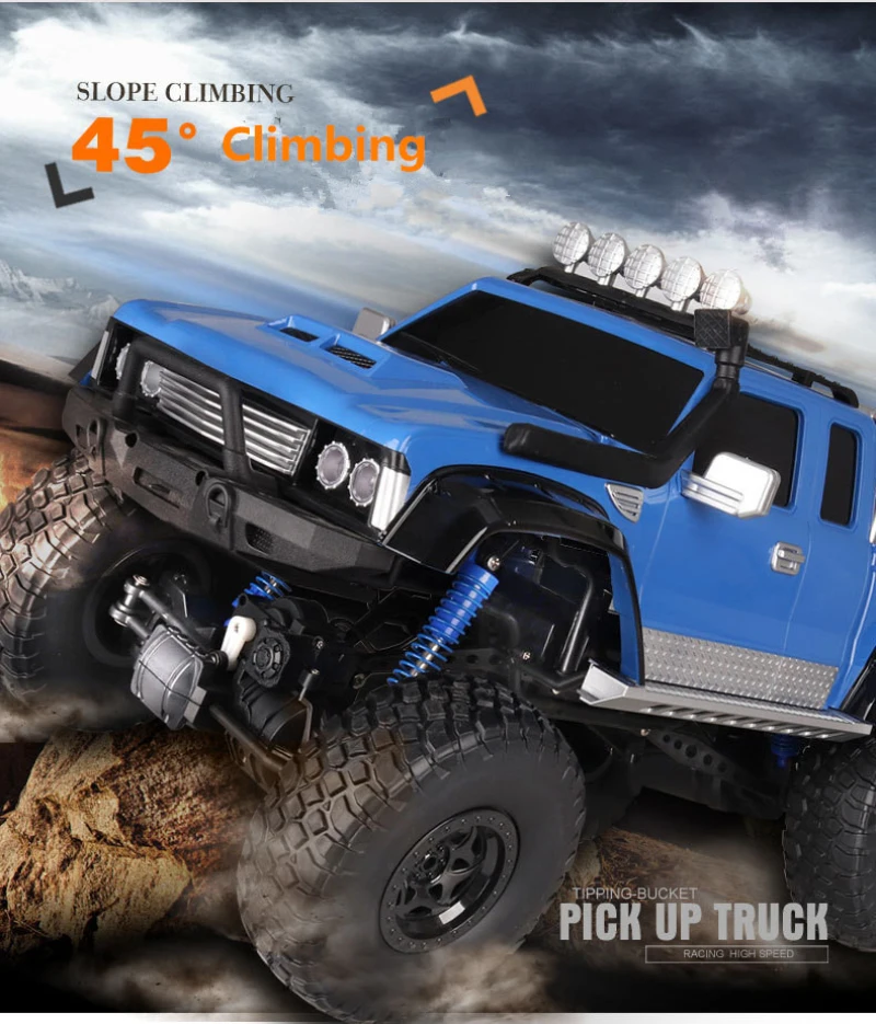 

2018 Newest electric Pick up truck model 2.4G 1:8 Scale large 4WD 4 wheel independent suspension RC Electric Fastest RC Truck