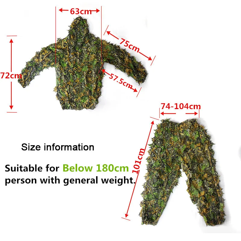CS 3D тактические костюмы для охоты охотничьи охоты|ghillie suit|sniper camouflage clothingcs 3d |