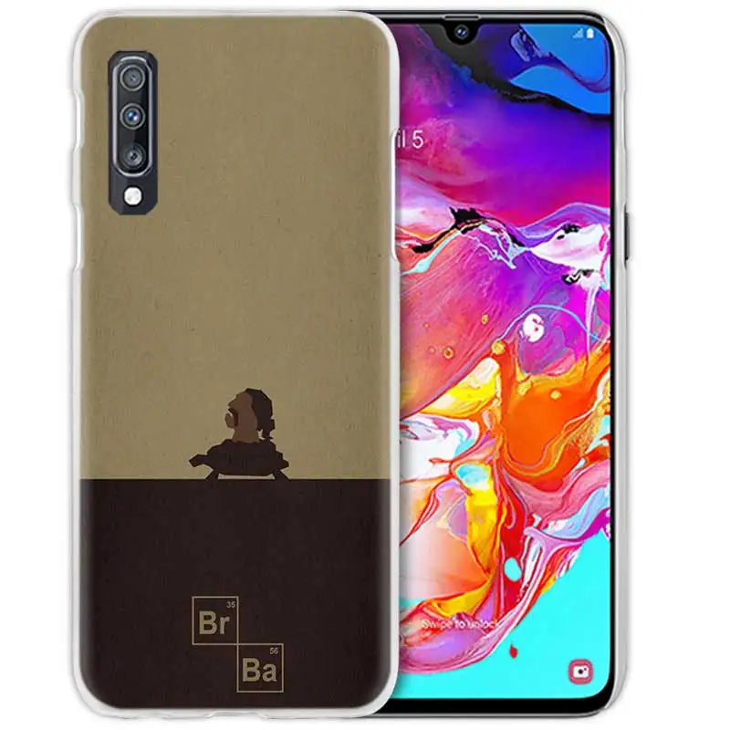 Чехол с принтом «во все тяжкие» чехол для samsung Galaxy A50 A70 A20e A40 A30 A20 A10 A8 A6 плюс A9 A7 жестркий прозрачный пк чехлы для телефона с бумажником и крышка - Цвет: 01
