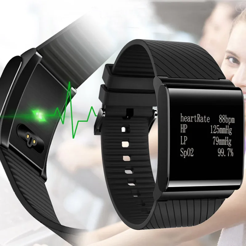 

Smart Sport Bracelet Wristband Fitness Heart Rate Monitor Blood Pressure Touch Pedometer Smart Watch Wrist Band For Android IOS
