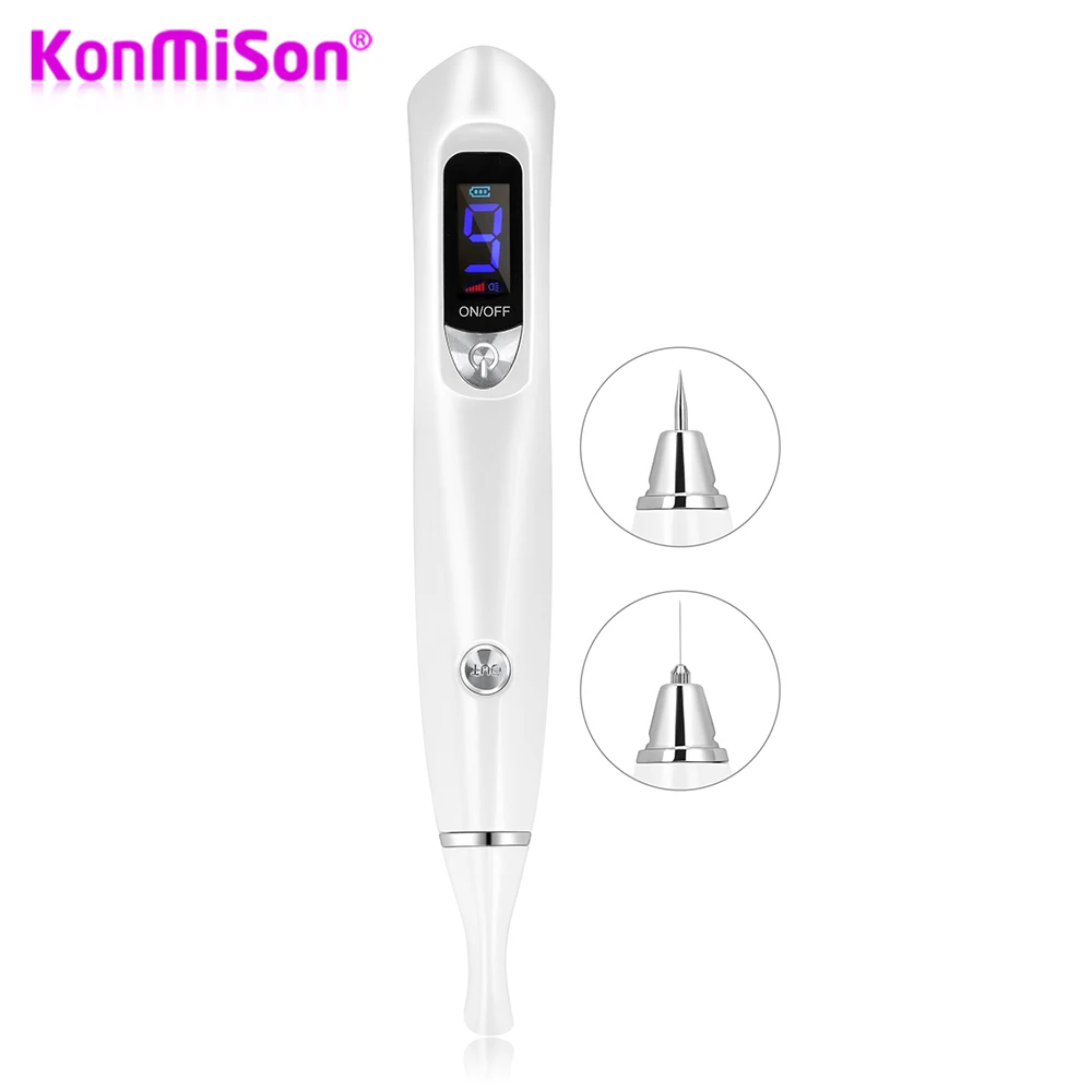 

Konmison 9 Levels Working Freckle Moles Removal Laser Pen LCD Display Sweep Mole Dark Spot Remover Machine USB Charging Mole Pen