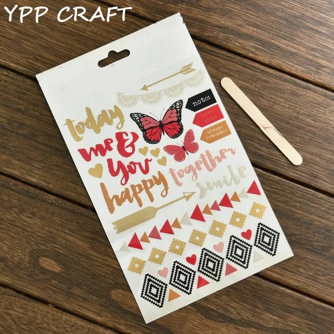 

YPP CRAFT Lovely Tape Rub On set for Scrapbooking DIY Projects/Photo Album/Card Making Crafts