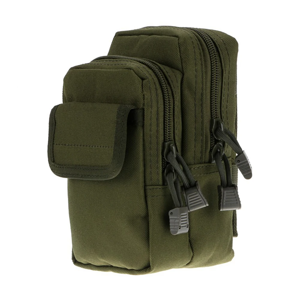 Богемный стиль, уличная камуфляжная армейская нейлоновая EDC поясная сумка, сумка для мелочей, поясная сумка, кошелек для мобильного телефона - Цвет: Армейский зеленый
