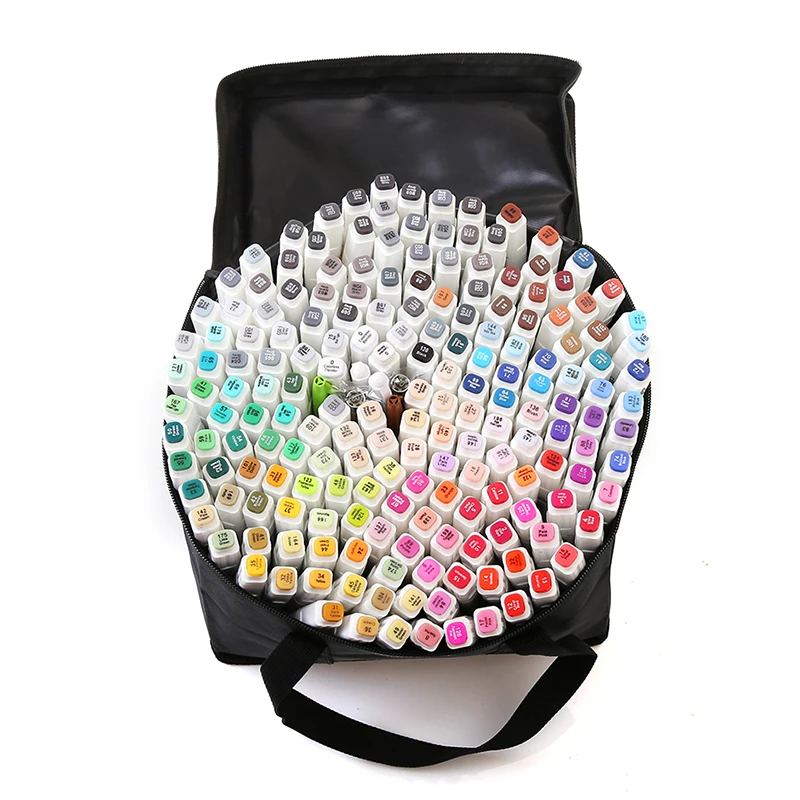 

TOUCHFIVE 168 Colors Single Dual Head Art Markers Pen Sketch Alcohol Based ink Markers Manga Drawing Pens Art Supplies