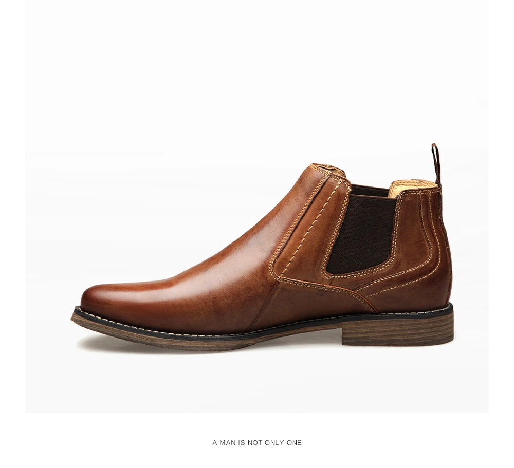 KULADA; Новинка; мужские ботинки из натуральной кожи; модельные туфли-оксфорды; мужские британские ботинок Челси; Мужская зимняя обувь в деловом стиле