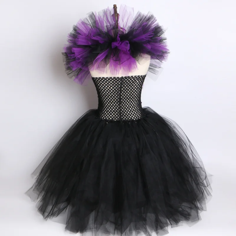Explosion Maleficent костюм злой королевы для девочек Маскарадные костюмы ведьмы нарядное