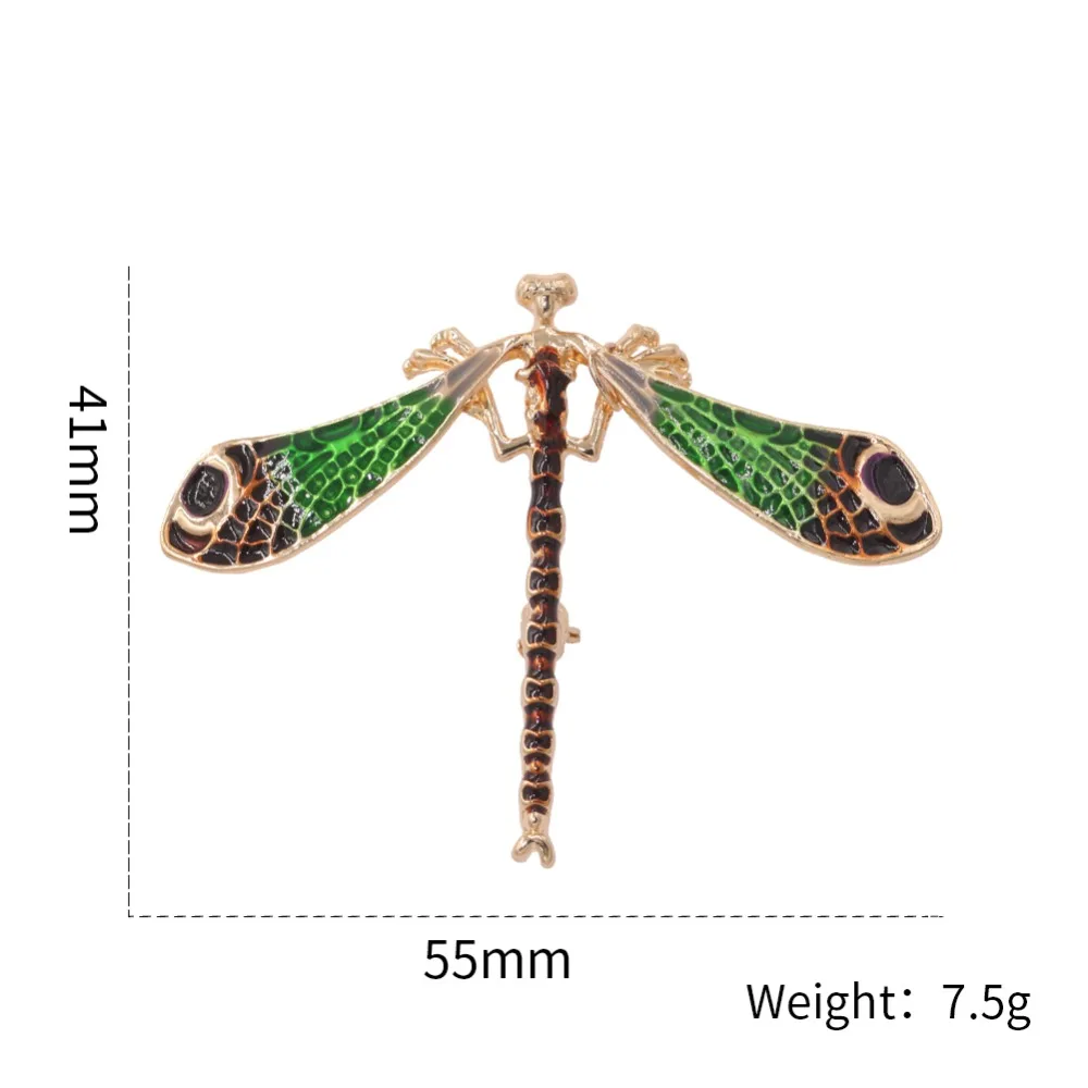 PULATU 2 цвета брошь в виде стрекозы для женщин сплав металла насекомых брошь булавки для свадебного банкета, вечеринки подарок пальто платье аксессуары для шарфа
